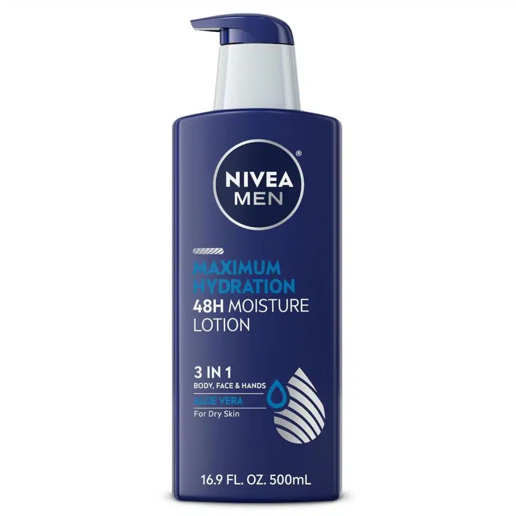 NIVEA MEN Maximum Hydration 48-Hour Moisture Body Lotion for Dry Skin