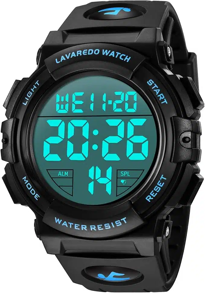 L LAVAREDO Men's Digital Sports Watch